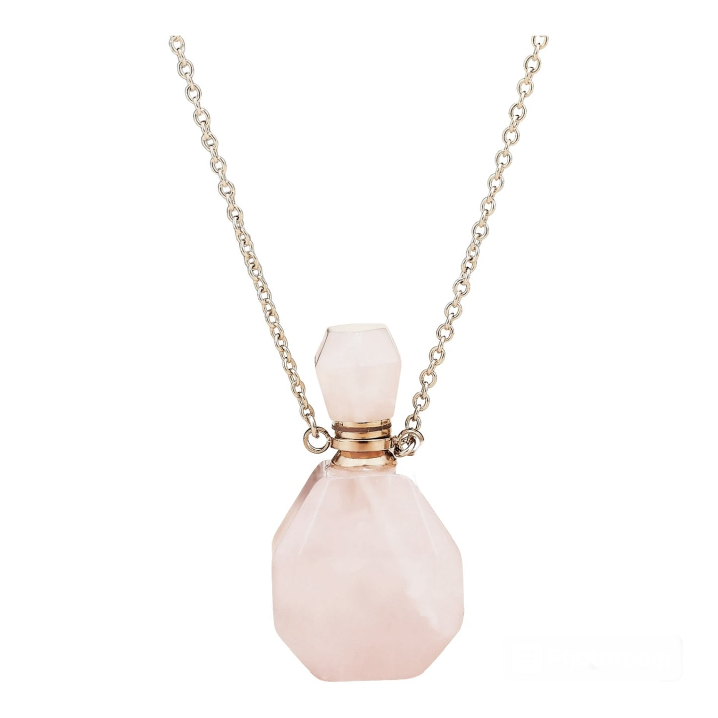 Collier pendentif Quartz rose