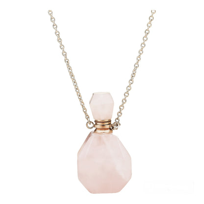 Collier pendentif Quartz rose